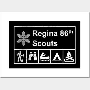 Regina 86th scouts black tee Posters and Art